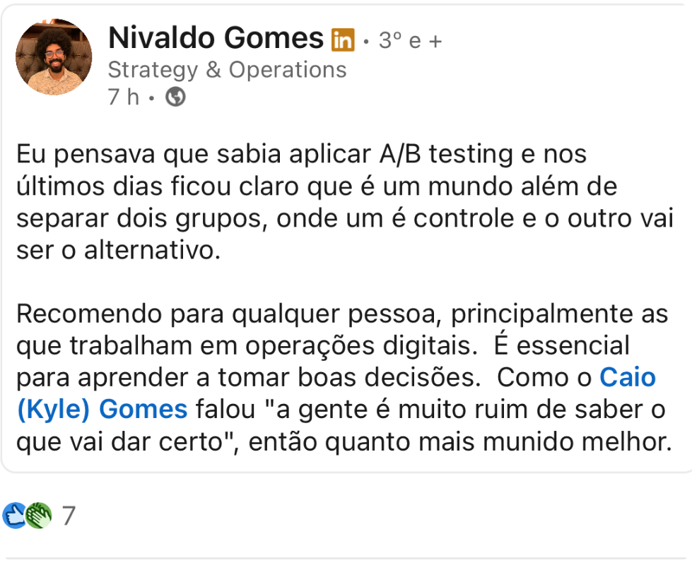 Arraste o print do depoimento 1