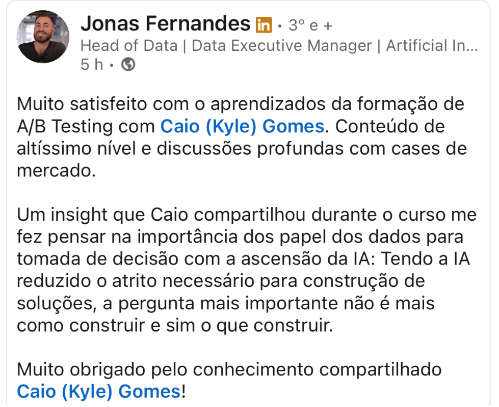 Arraste o print do depoimento 2